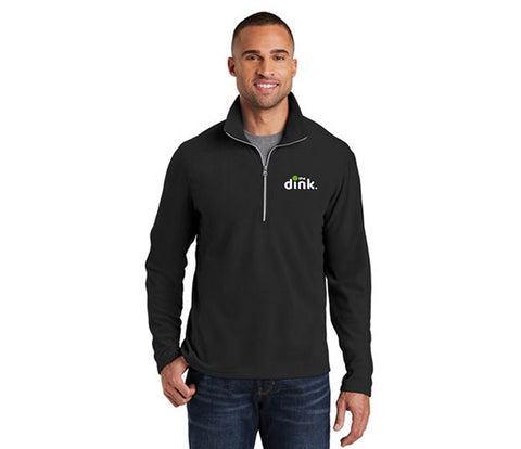 The Dink Microfleece Half Zip Pullover (M) (Black)