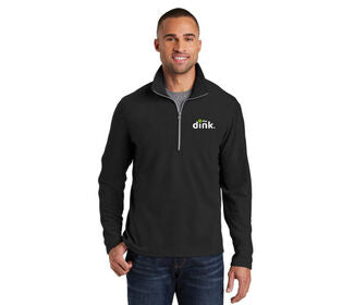 The Dink Microfleece Half Zip Pullover (M) (Black)