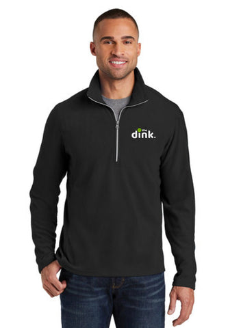 The Dink Microfleece Half Zip Pullover (M) (Black)