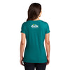 The Dink Dink Positive V-Neck Tee (W) (Heathered Teal)