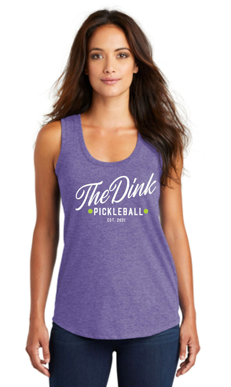 The Dink Perfect Tri Racerback Tank (W) (Purple)