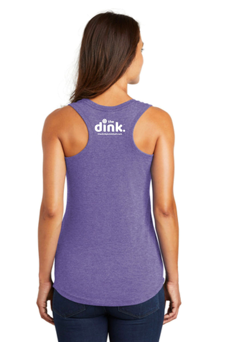 The Dink Perfect Tri Racerback Tank (W) (Purple)