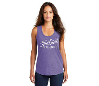 The Dink Perfect Tri Racerback Tank (W) (Purple)
