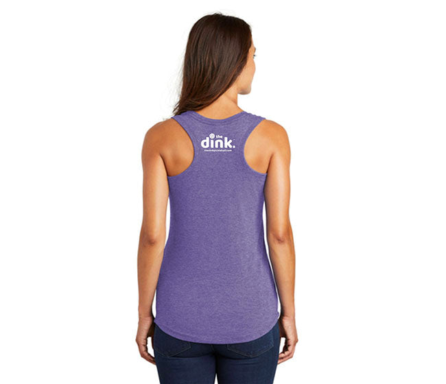 The Dink Perfect Tri Racerback Tank (W) (Purple)