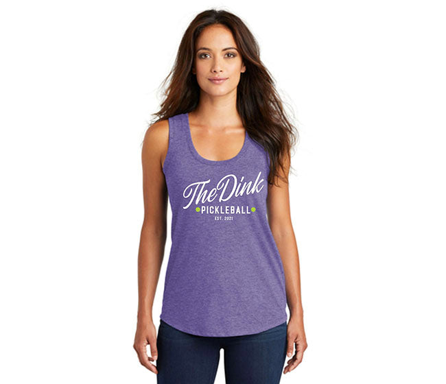 The Dink Perfect Tri Racerback Tank (W) (Purple)
