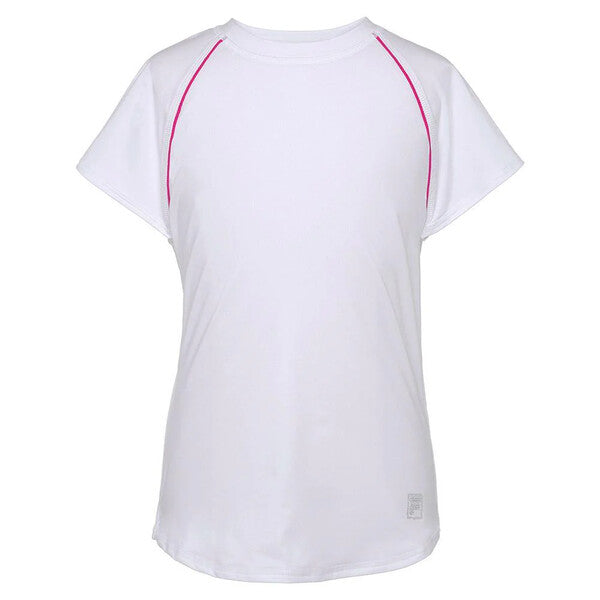 Fila Girl'S Essentials Short Sleeve Top (White)