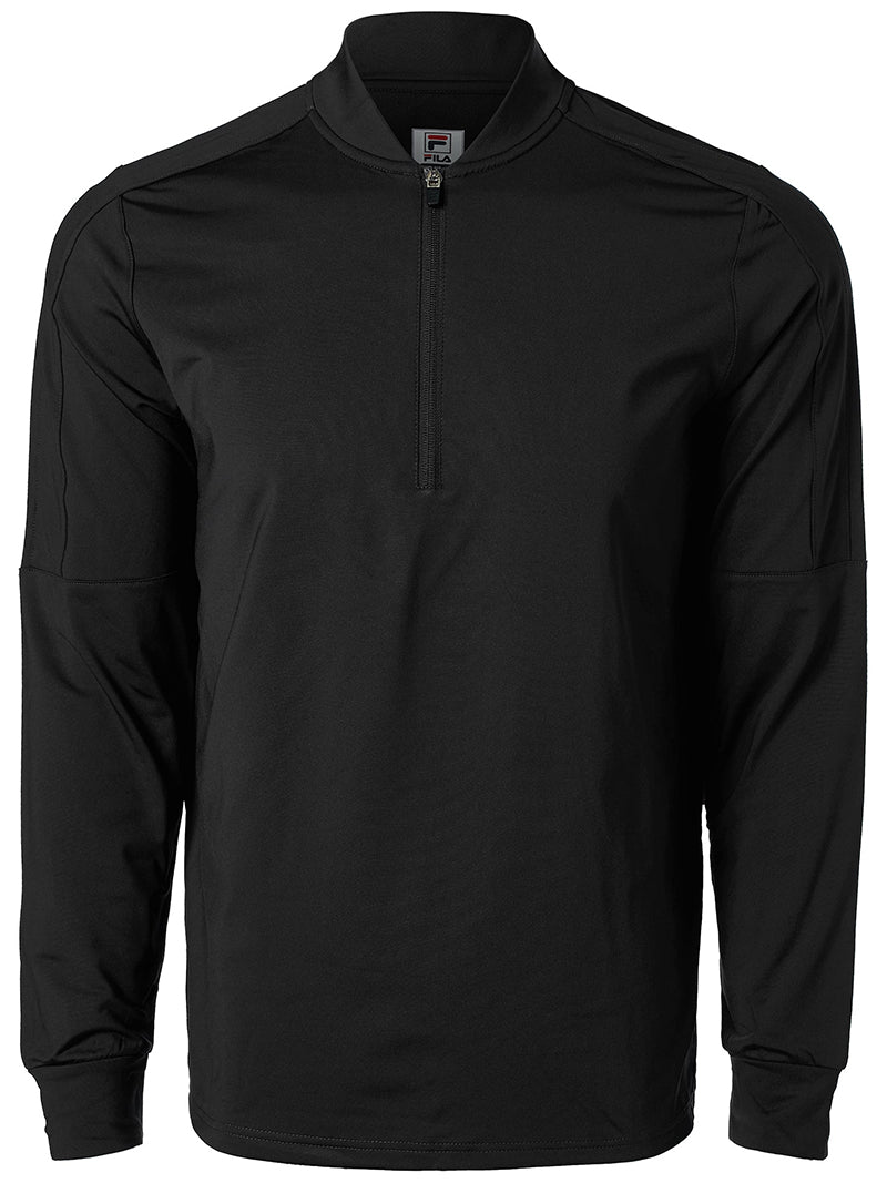 Fila Essentials Quarter Zip Pullover (M) (Black)