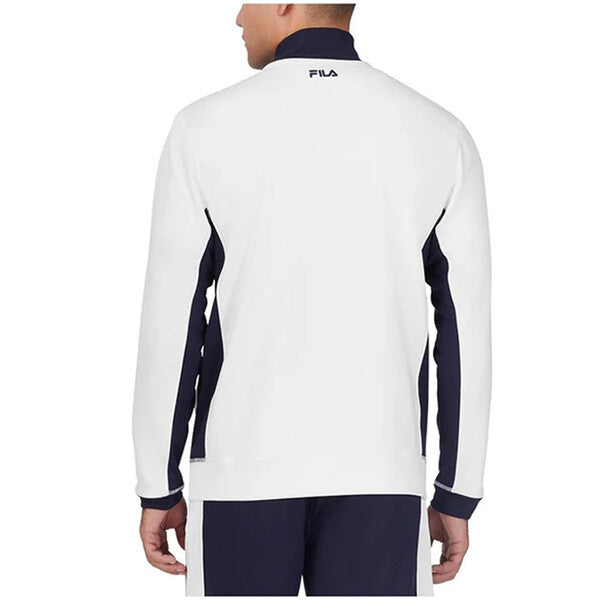 Fila Groundbreaker Long Sleeve 1/4 Zip Top (M) (White/Navy)