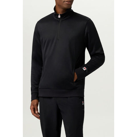 Fila Essentials Long Sleeve 1/4 Zip Top (M) (Black)