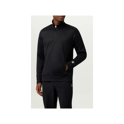 Fila Essentials Long Sleeve 1/4 Zip Top (M) (Black)