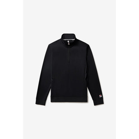 Fila Essentials Long Sleeve 1/4 Zip Top (M) (Black)