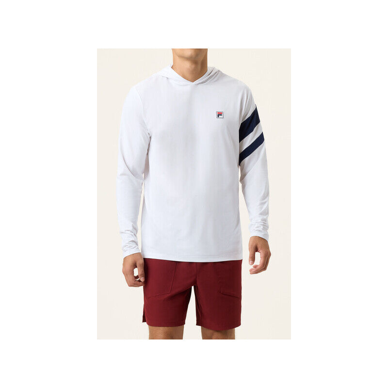 Fila Long Sleeve Hoodie (M) (White)