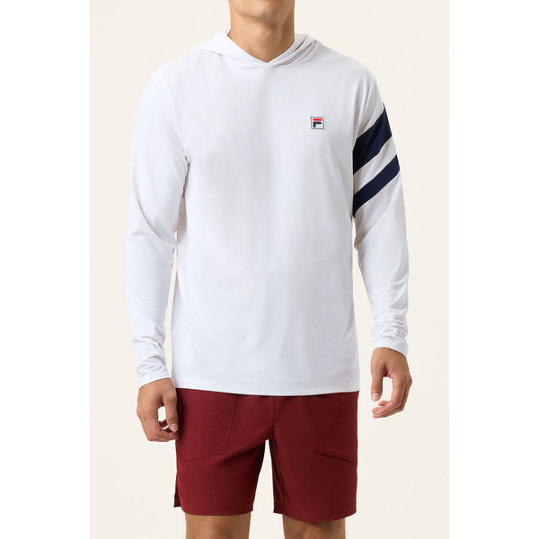 Fila Long Sleeve Hoodie (M) (White)