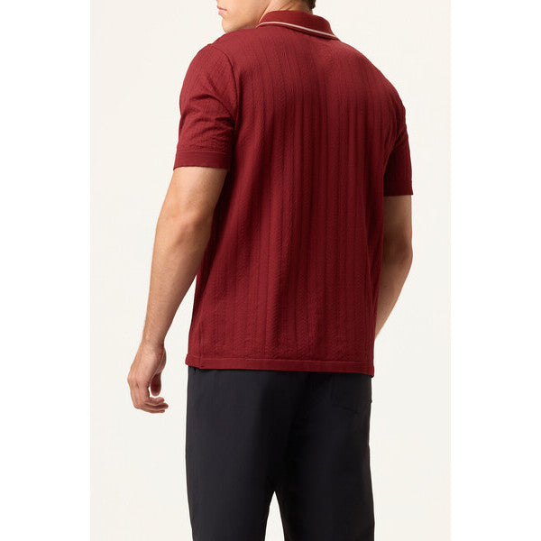 Fila Challenger Cable Zip Polo (M) (Syrah)