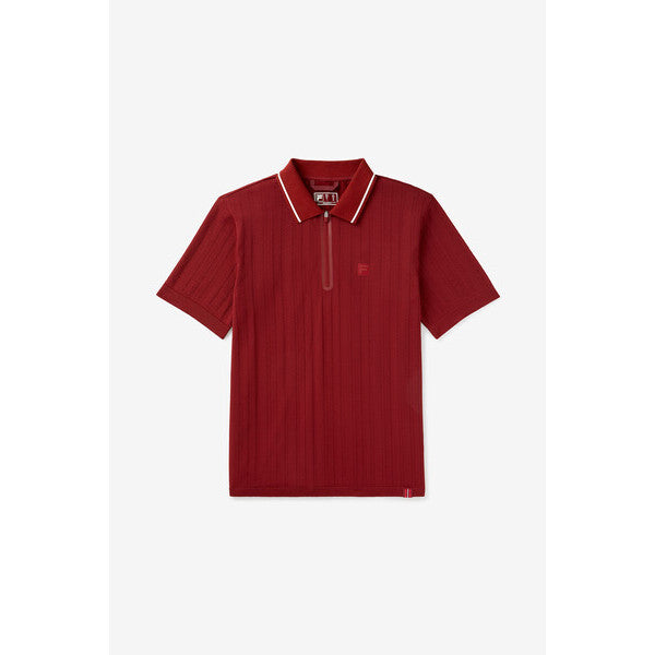 Fila Challenger Cable Zip Polo (M) (Syrah)