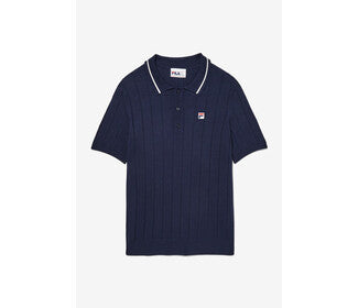 Fila Palm Springs Knitted Polo (M) (Navy)