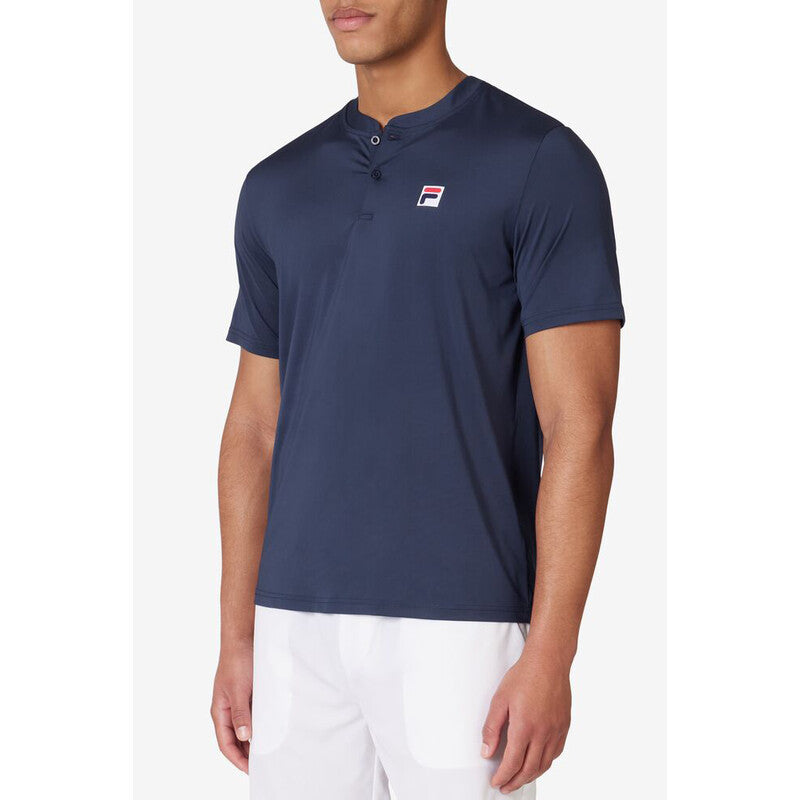Fila Essentials Short Sleeve Henley (M) (Navy)