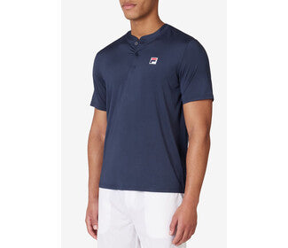 Fila Essentials Short Sleeve Henley (M) (Navy)