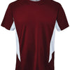 Fila Core Color Blocked Crew Top (M) (Maroon)