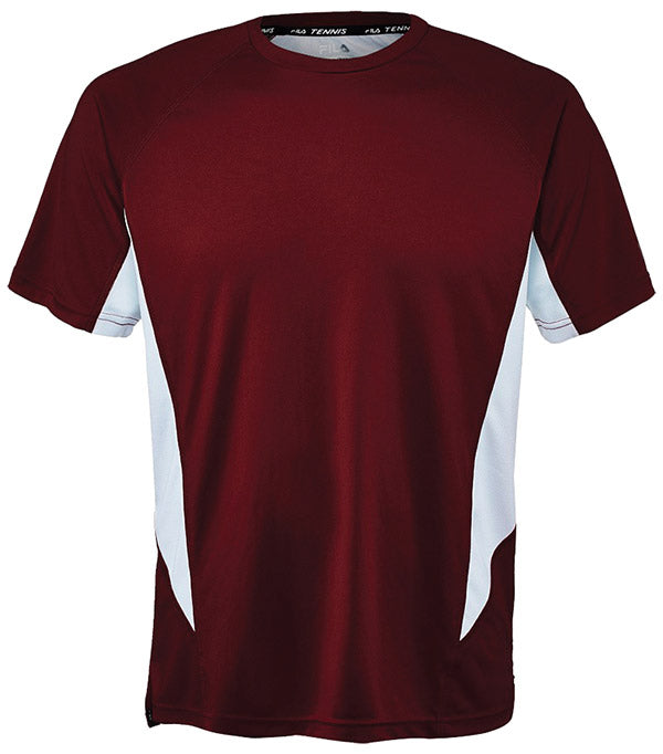 Fila Core Color Blocked Crew Top (M) (Maroon)