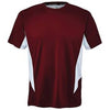 Fila Core Color Blocked Crew Top (M) (Maroon)