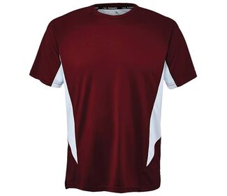 Fila Core Color Blocked Crew Top (M) (Maroon)