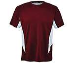 Fila Core Color Blocked Crew Top (M) (Maroon)