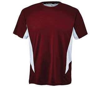 Fila Core Color Blocked Crew Top (M) (Maroon)