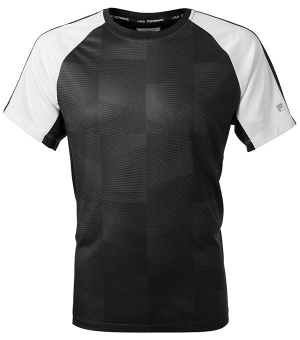 Fila Core Printed Crew Top (M) (Black)