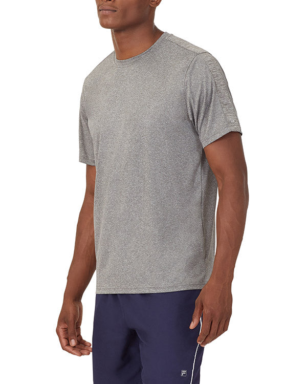 Fila Essentials Heathered Mesh Crew (M) (Grey)
