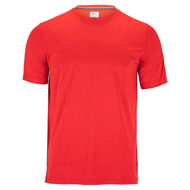 Fila Essentials Heathered Mesh Crew (M) (Red)