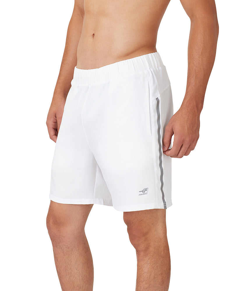 Fila Pickleball 8" Shorts (M) (White)