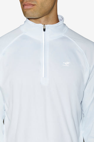 Fila Pickleball 1/4 Zip Long Sleeve (M) (White)