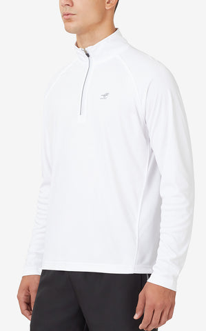 Fila Pickleball 1/4 Zip Long Sleeve (M) (White)