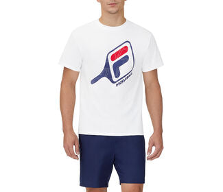 Fila Pickleball Paddle Tee (M) (White)