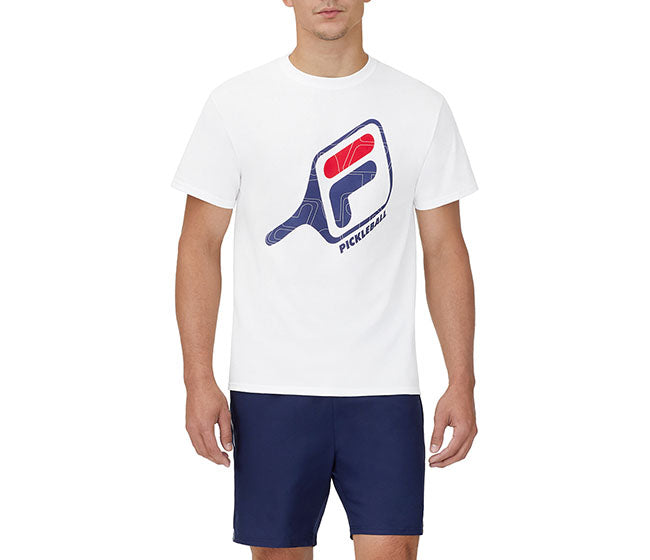 Fila Pickleball Paddle Tee (M) (White)
