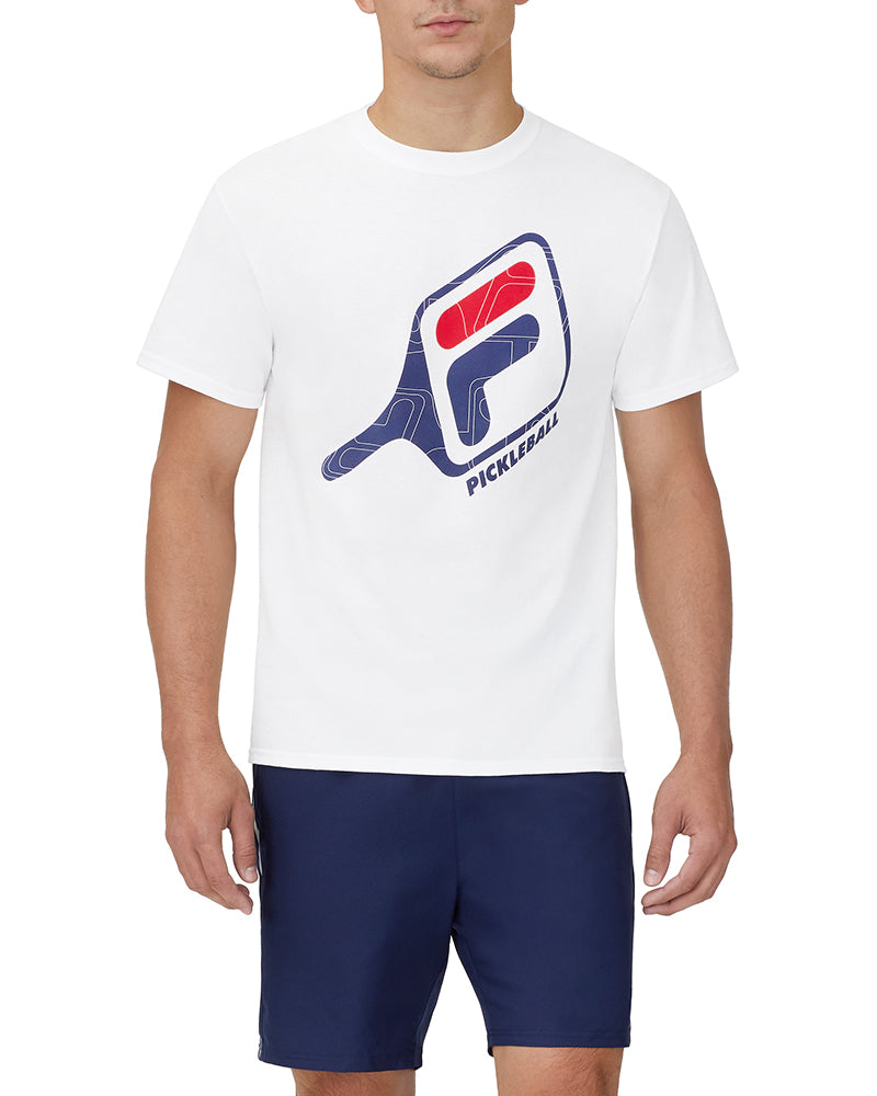 Fila Pickleball Paddle Tee (M) (White)