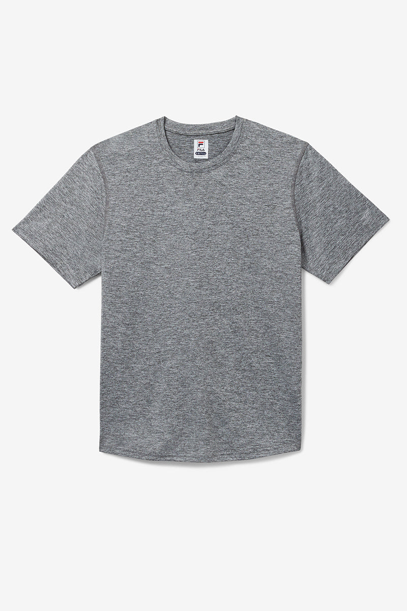 Fila Pickleball Scallop Hem Heathered Tee (M) (Grey)