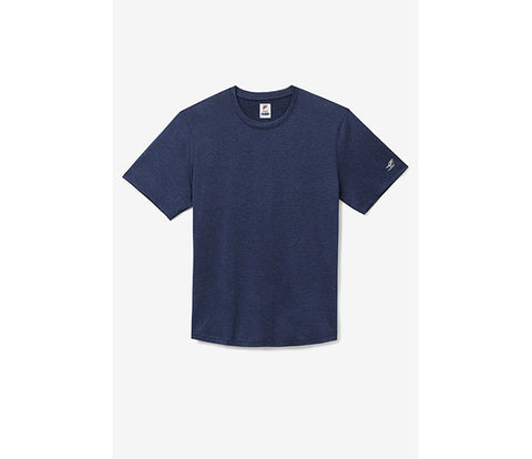 Fila Pickleball Scallop Hem Heathered Tee (M) (Navy)