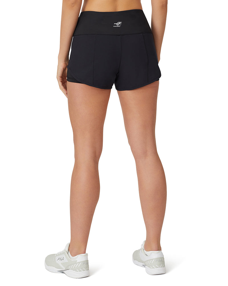 Fila Pickleball Double Layer Shorts (W) (Black)