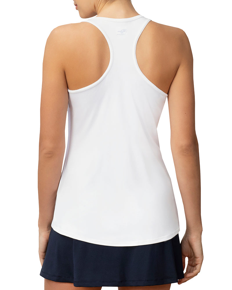 Fila Pickleball Racerback Tank (W) (White)