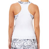 Fila Pickleball Printed Halter Tank (W) (White/Marble)