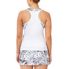 Fila Pickleball Printed Halter Tank (W) (White/Marble)