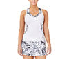 Fila Pickleball Printed Halter Tank (W) (White/Marble)