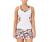 Fila Pickleball Printed Halter Tank (W) (White/Floral)