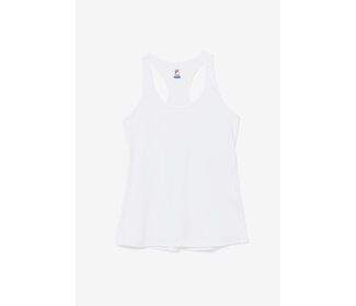 Fila Pickleball Heathered Racerback Tank (W) (White)