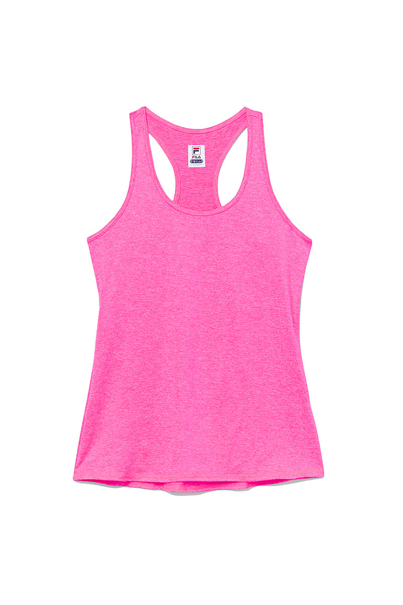 Fila Pickleball Heathered Racerback Tank (W) (Pink)