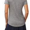 Fila Pickleball Silky V-Neck Tee (W) (Grey)
