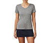 Fila Pickleball Silky V-Neck Tee (W) (Grey)