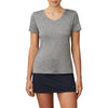 Fila Pickleball Silky V-Neck Tee (W) (Grey)